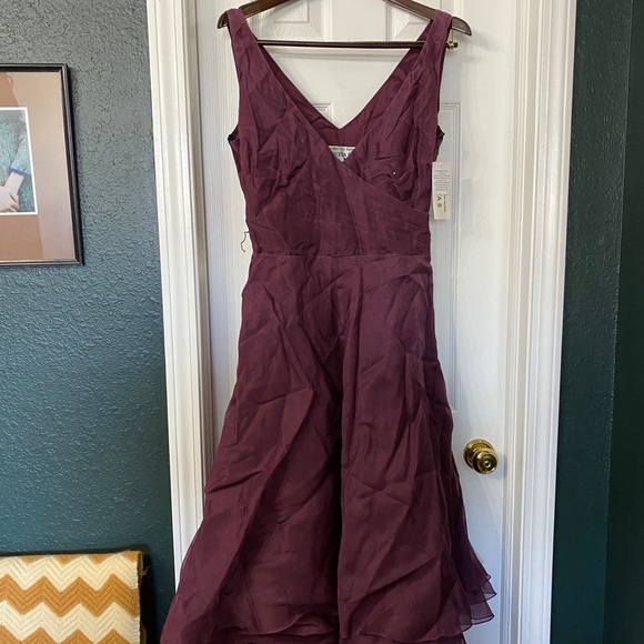 Chetta B Dresses & Skirts - Chetta B Plum Organza Cocktail Dress NWT size 10